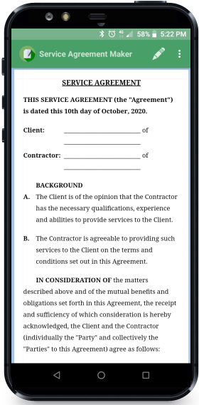 Service Agreement Maker